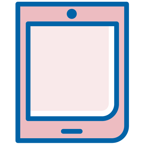 Mobile tablet. Illustration.